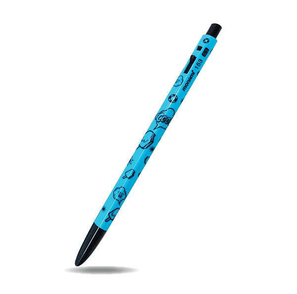 Ball Point Pen Cartoon (Light blue)